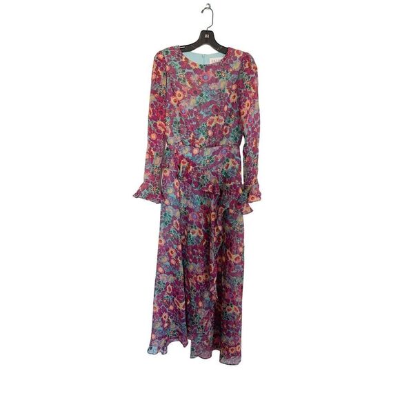 Saloni Jolene floral-print maxi dress US4 - Picture 8 of 10